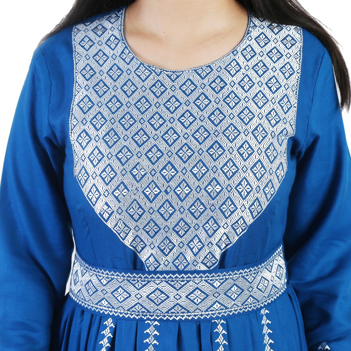 Blue Traditional Hazaragi Dress with Trousers 2
