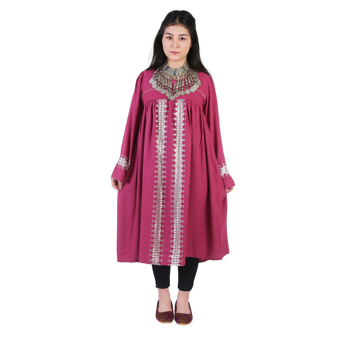 Pink Oversize Casual Hazaragi Dress 1