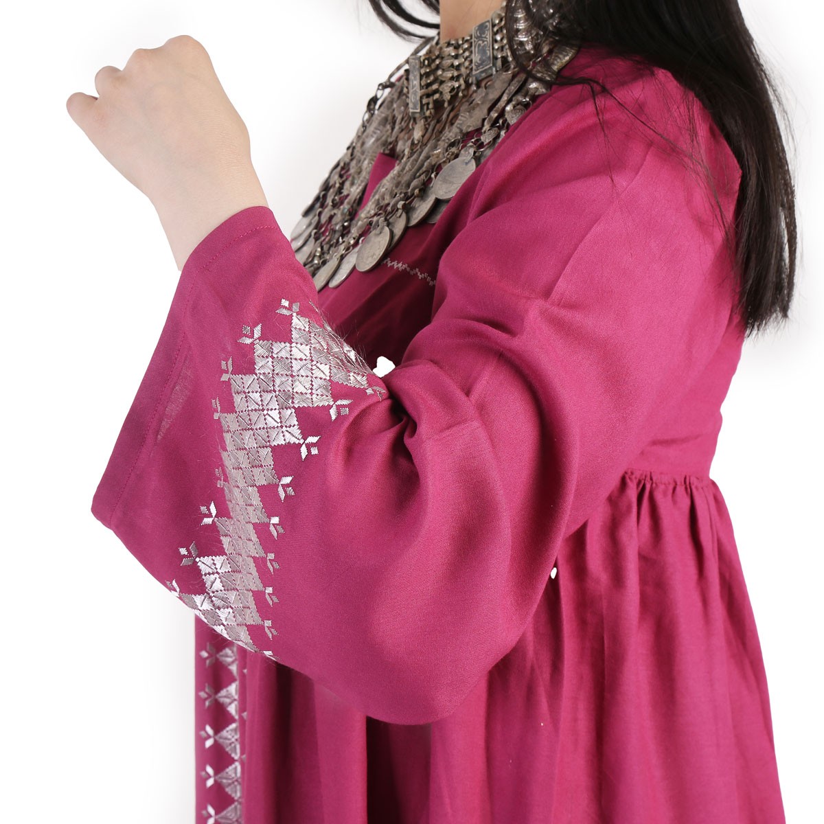 Pink Oversize Casual Hazaragi Dress 3