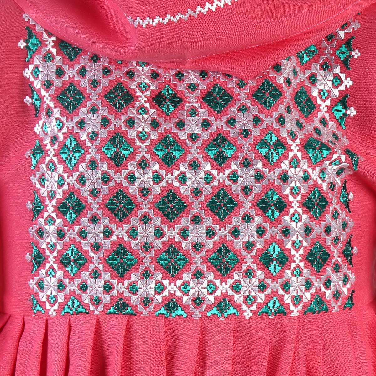 Pink Cotton Short Frock | 3 Piece Suit for Girls 2