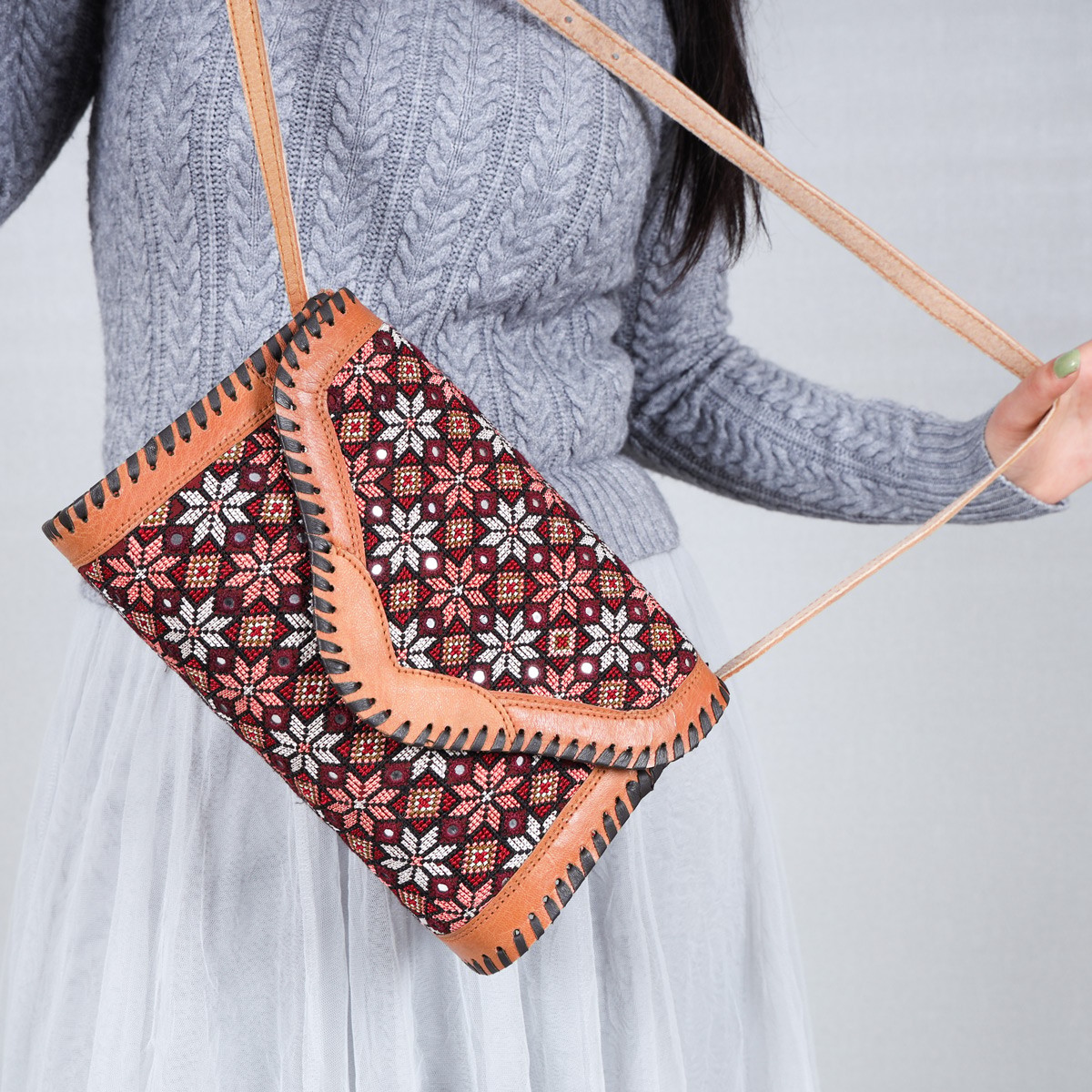 Embroidered Shoulder Bag | Cross-Body Bag 2