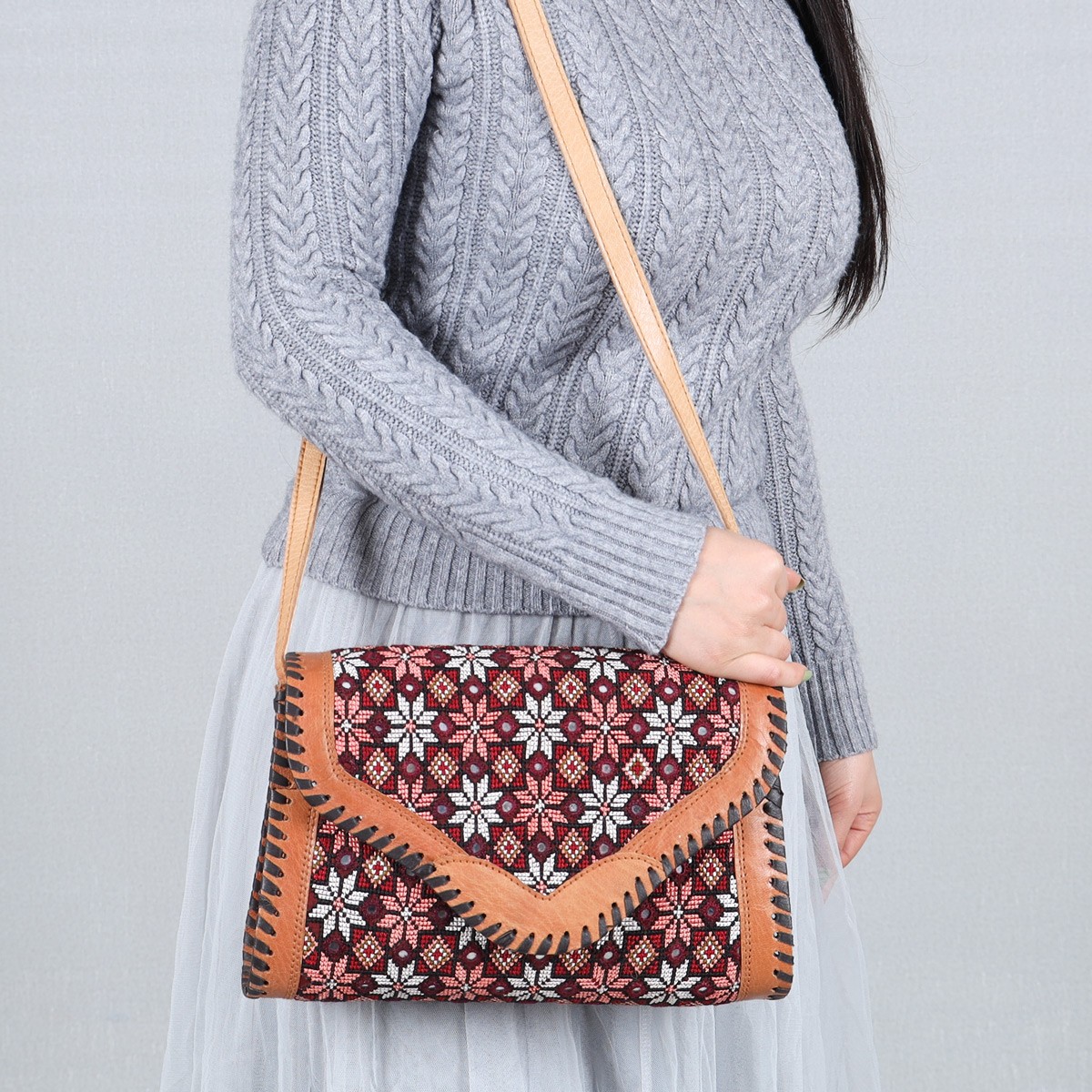 Embroidered Shoulder Bag | Cross-Body Bag 3
