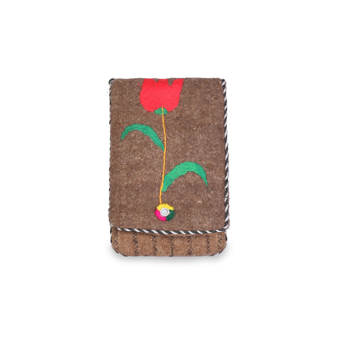 Solo Flower Embroidered Mobile Bag | Quilted Mobile Bag 2