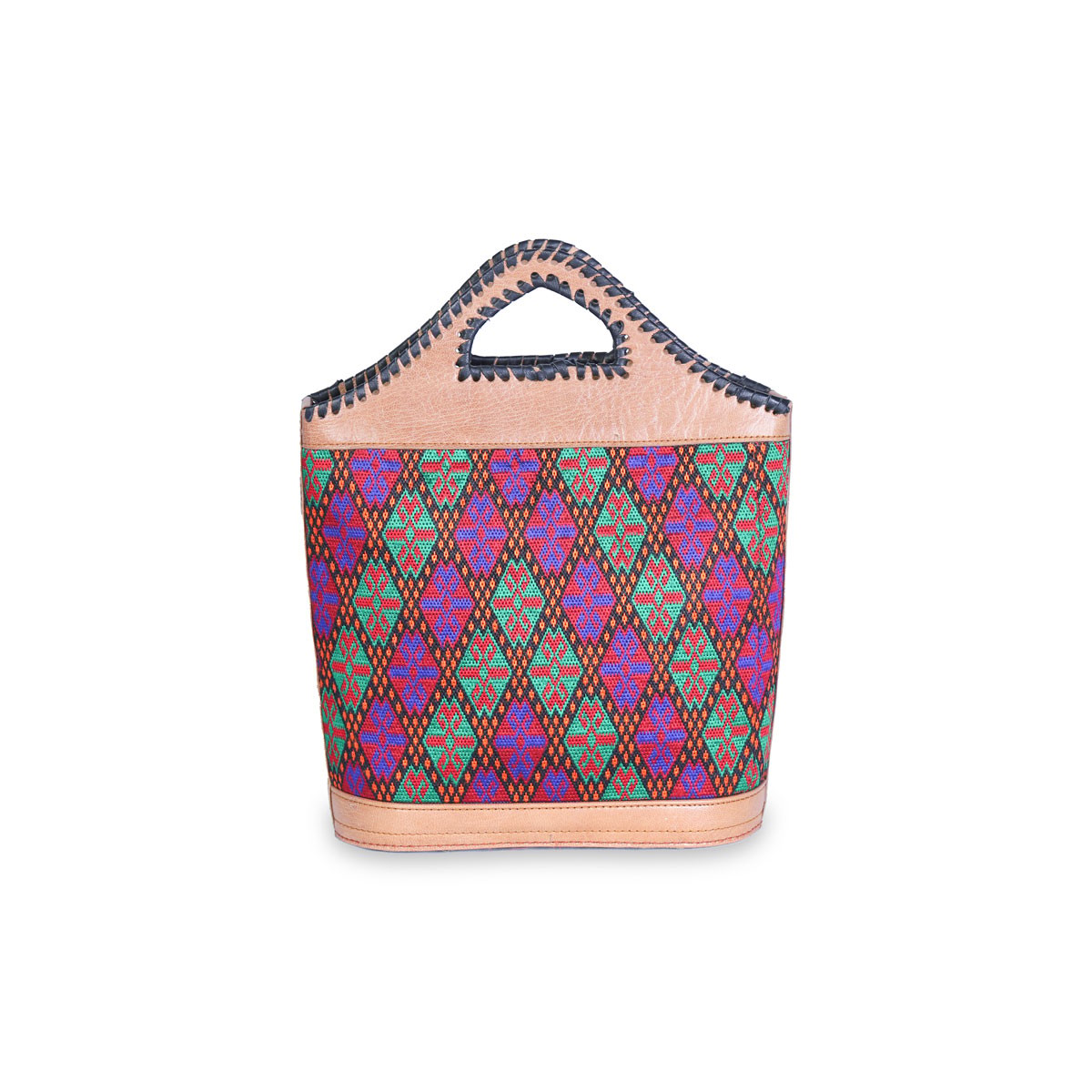 Hand Embroidered Shoulder Bag | Khanjardozi Leather Bag 2