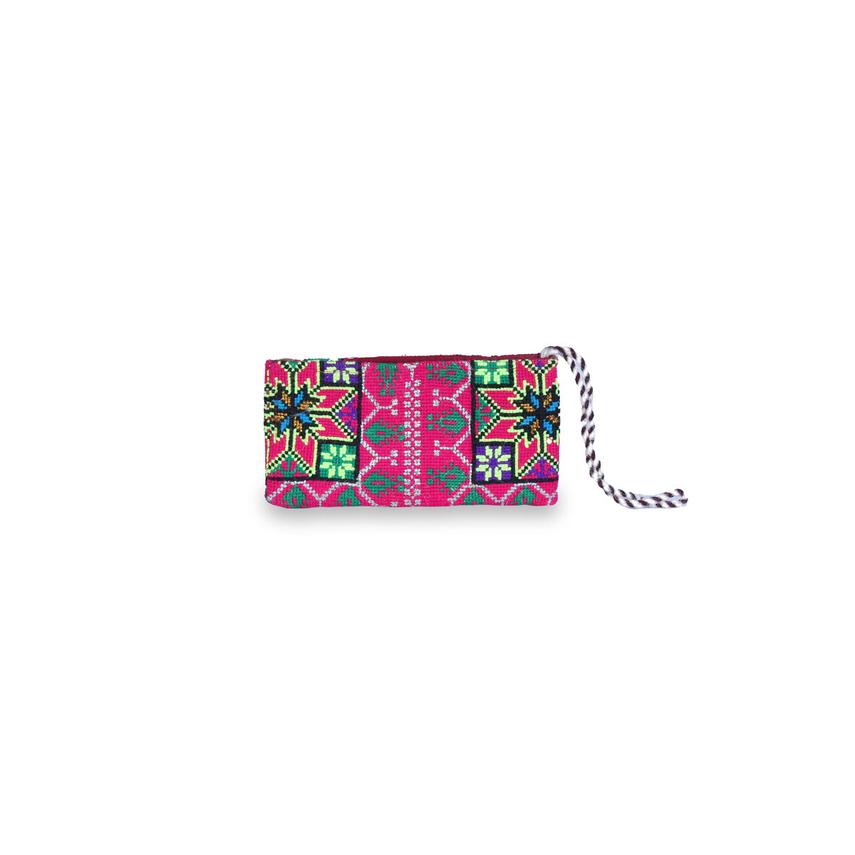 Handwoven Afghan Purse | Vibrant Embroidered Design 2