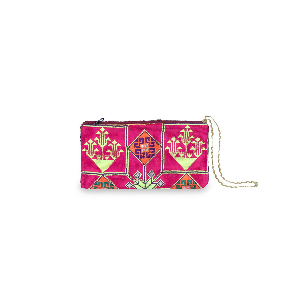 Handwoven Afghan Purse | Traditional Geometric Embroidery 2
