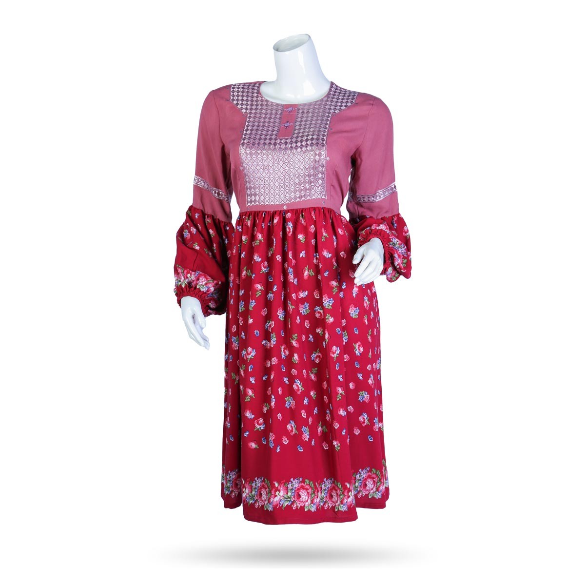 Embroidery Short Dress 1