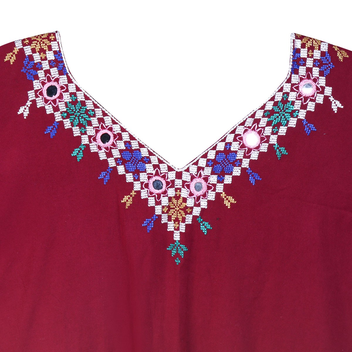 Red Cotton Yallan | Embroidered Outwear 2