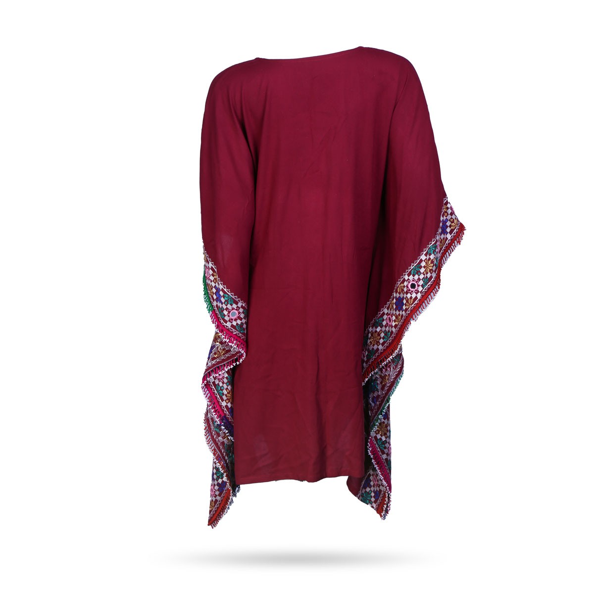 Red Cotton Yallan | Embroidered Outwear 4