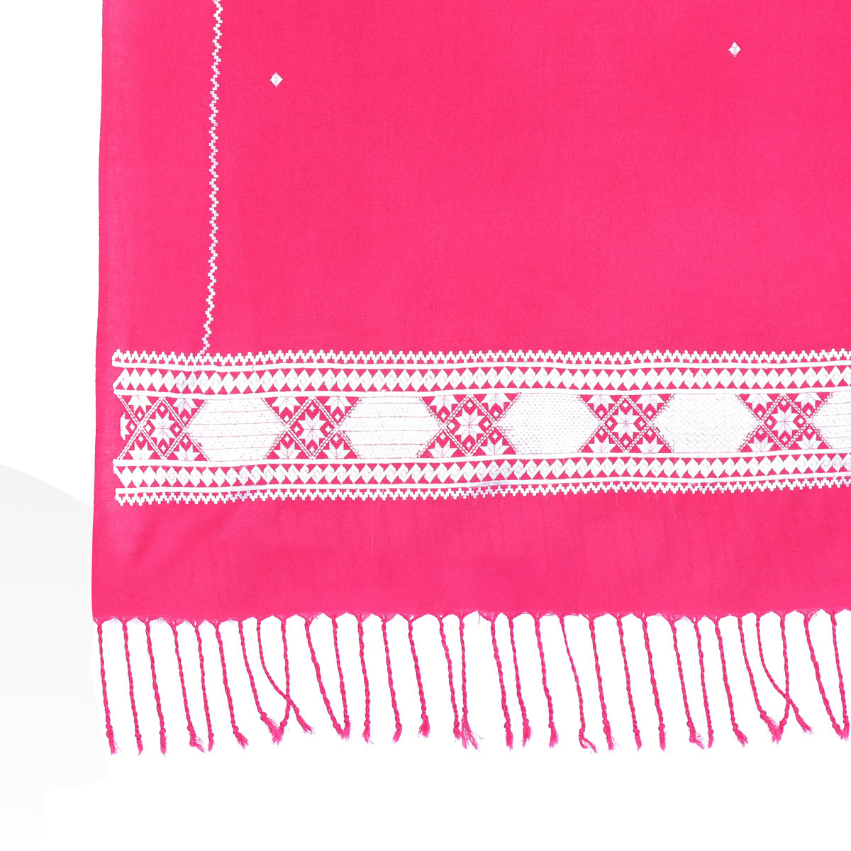Pink Bamyani Embroidered Scarf | Soft Cotton Scarf 3