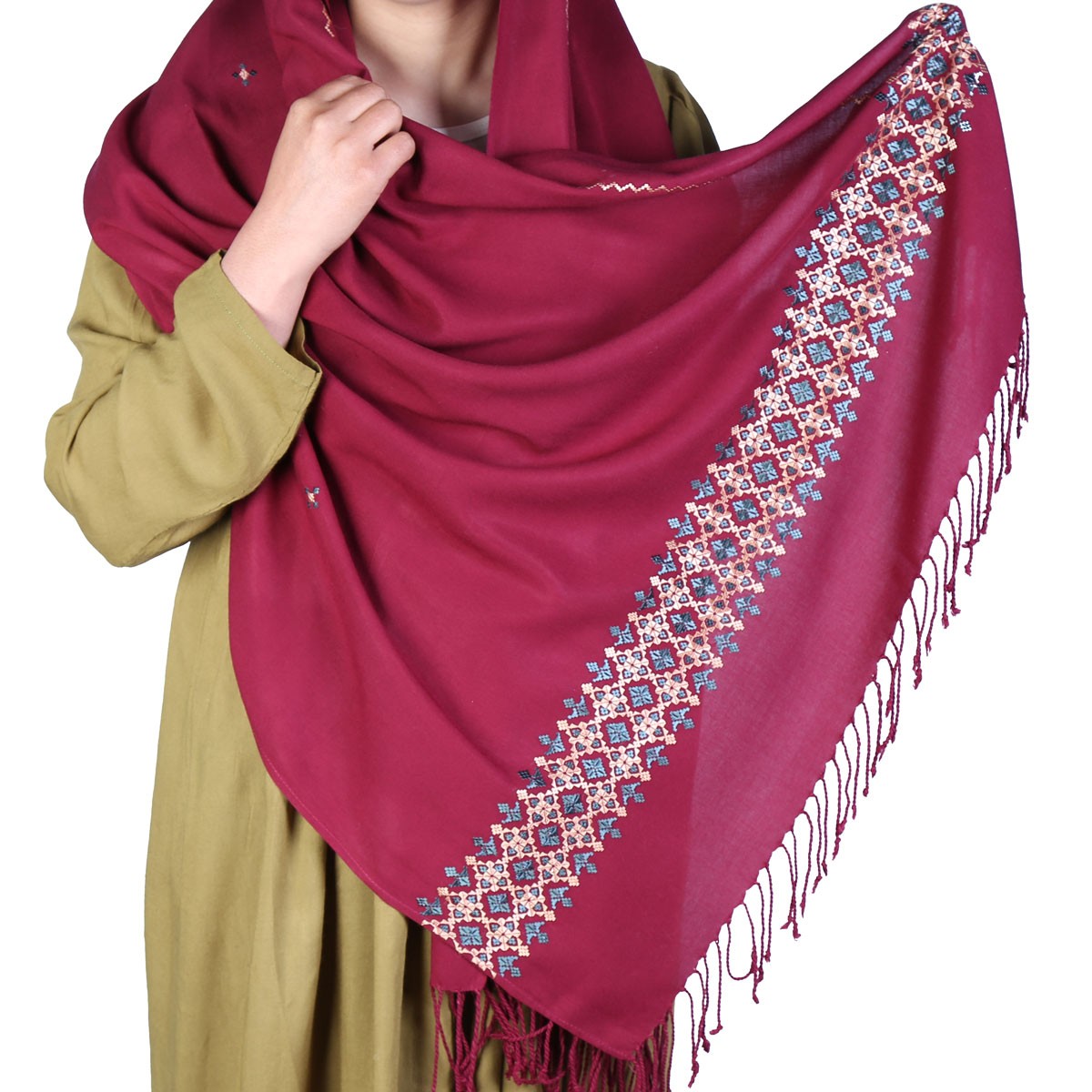 Bamyani Embroidery Scarf Handmade 1