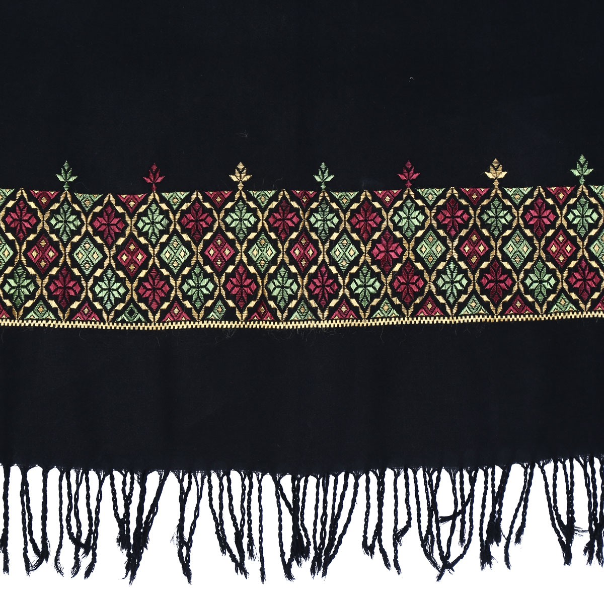 Navy Blue Bamyani Embroidered Scarf | Soft Cotton Scarf 3