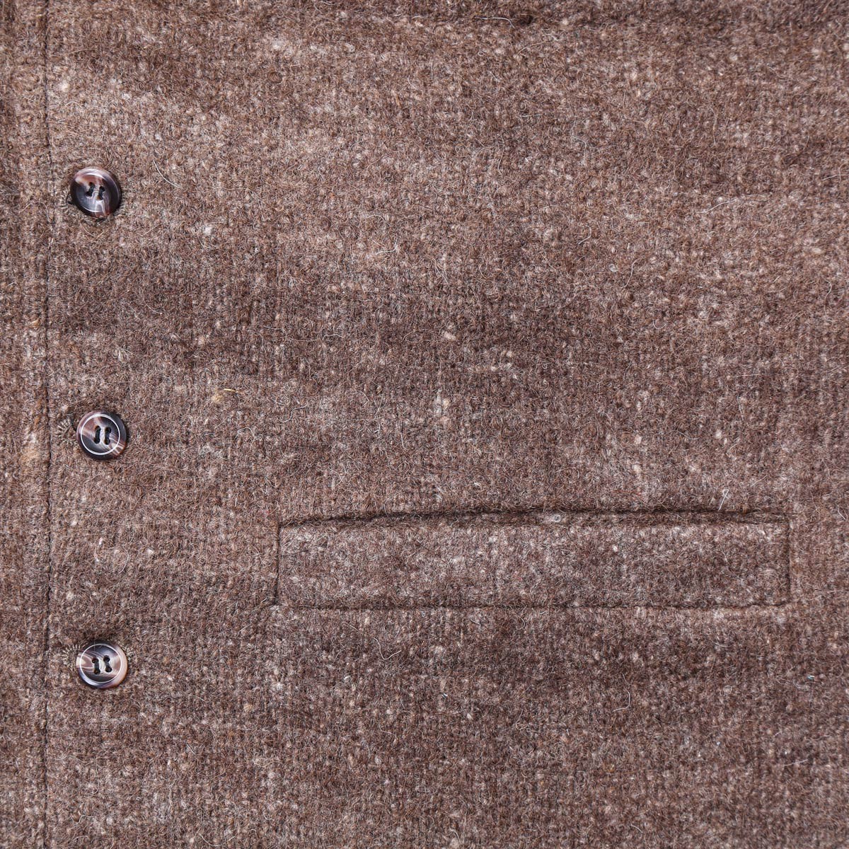 Hand-Stitched Waistcoat With White Speckles | Brown Barak Waistcoat 3