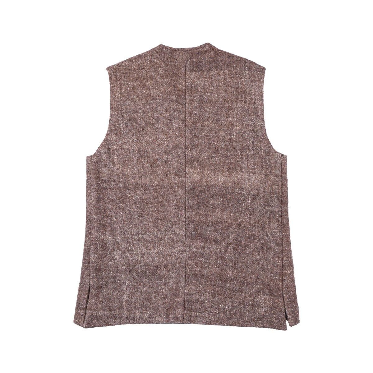 Hand-Stitched Waistcoat With White Speckles | Brown Barak Waistcoat 4