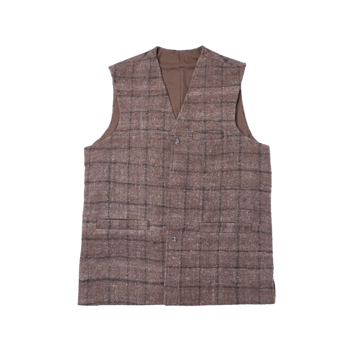 Woolen Men's Vest | Black Striped Barak Waistcoat 1