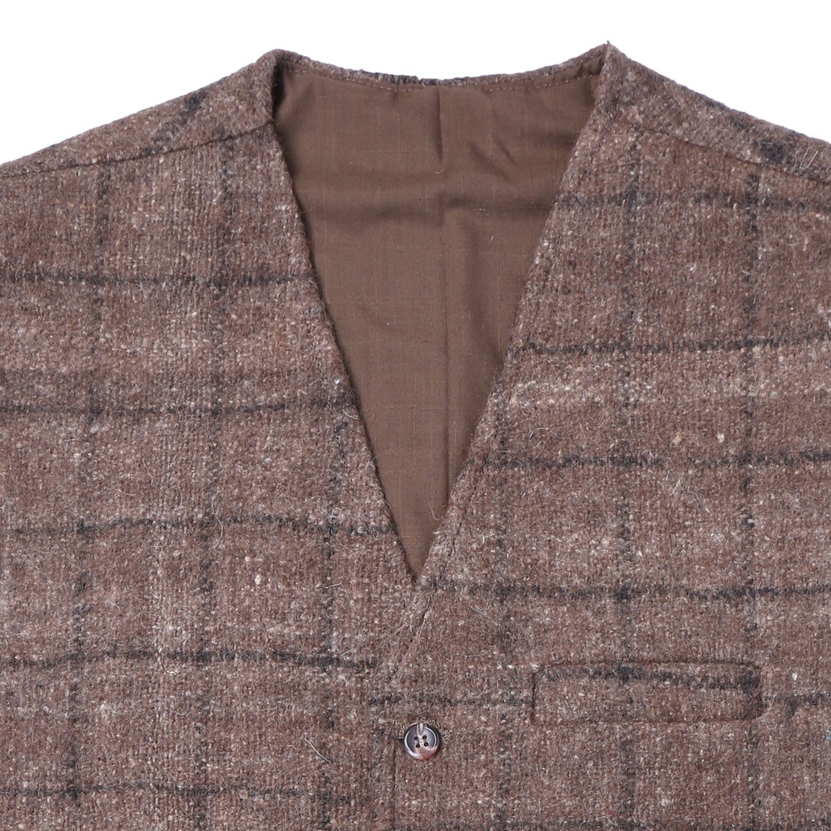 Woolen Men's Vest | Black Striped Barak Waistcoat 2