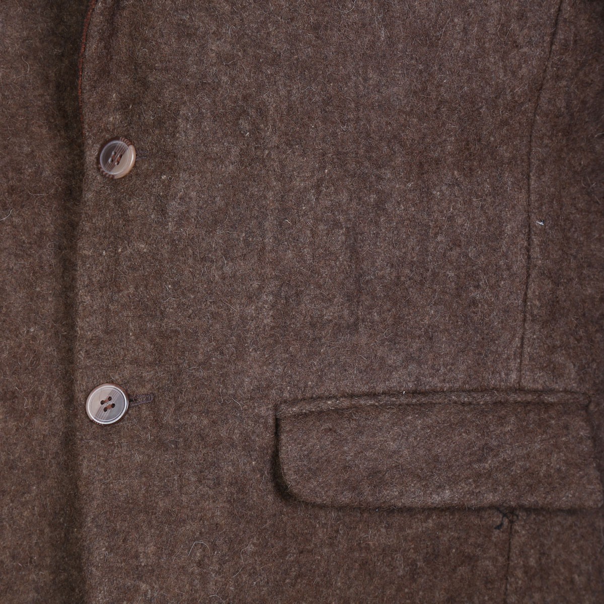Chocolate Brown Tailored Collar Coat | Woolen Men's Coat 3