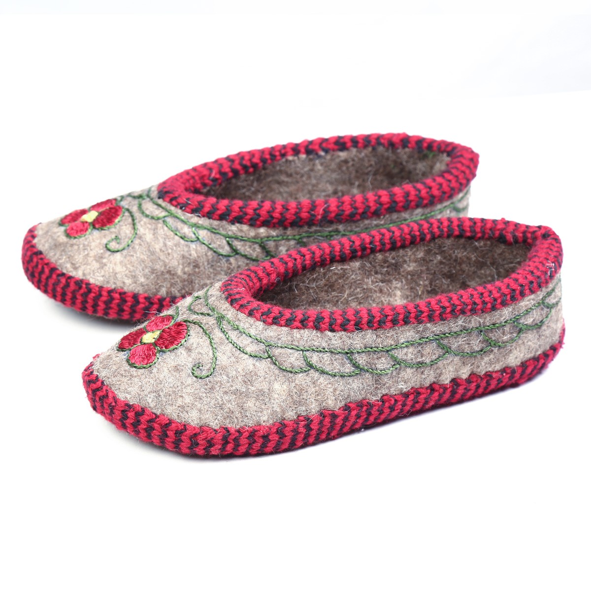 Hand-Woven Shoe Pairs With Pink Borders | Barak Shoes 1
