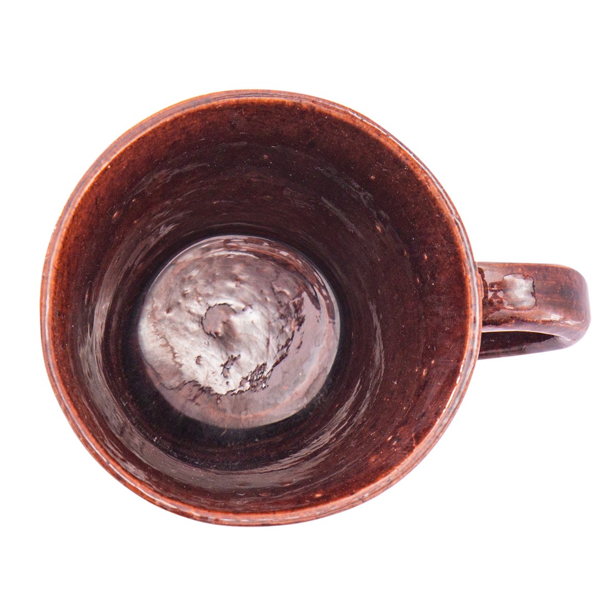 Pottery Water Glass with Oblique Patterns 3