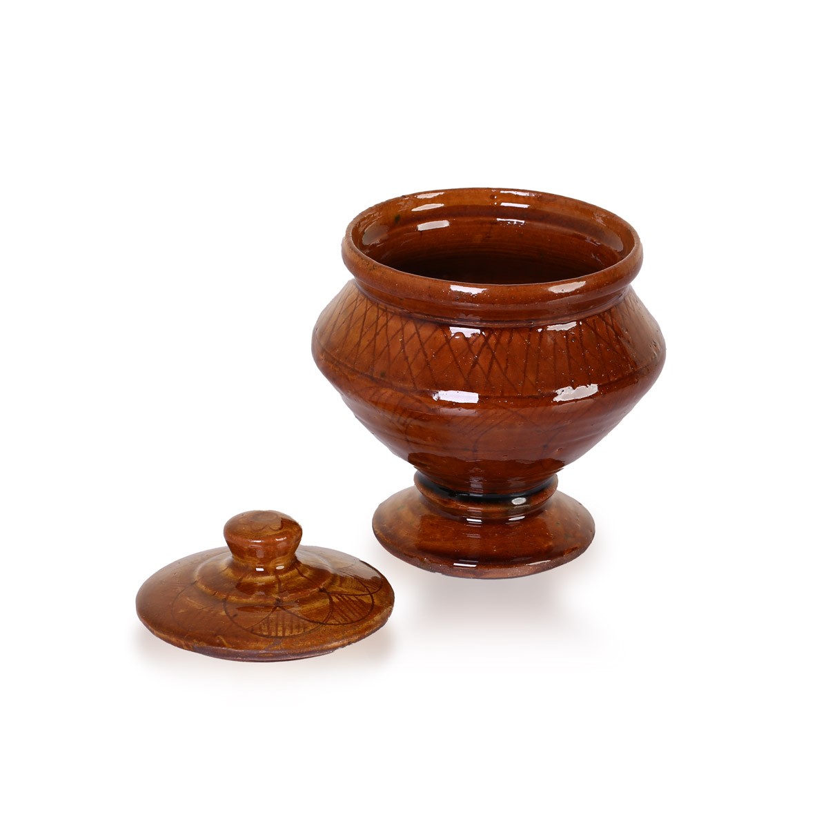 Istalifi Ceramic Pottery Decorative Chocolate And Sugar Jar 2