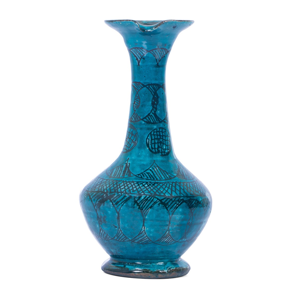 Handmade Blue Black Ceramic Jug 2