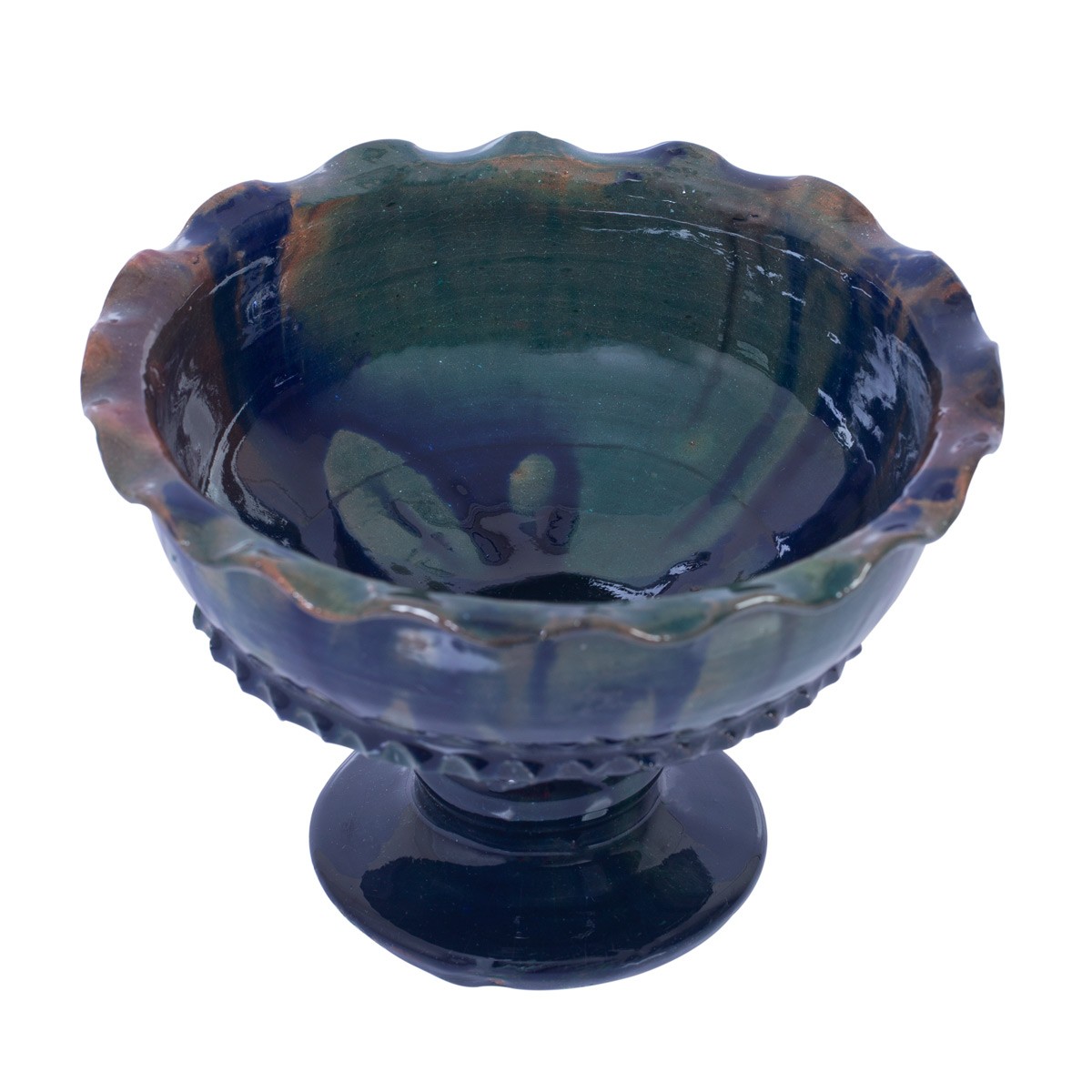 Istalif Ceramic Footed Dry Fruit Bowl 2