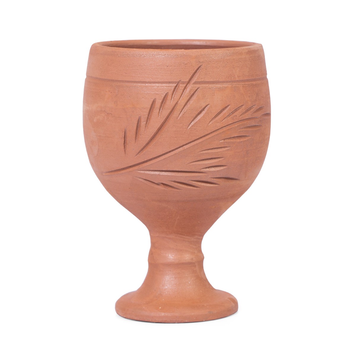 Salmon Floral Hand-Crafted Glass 1