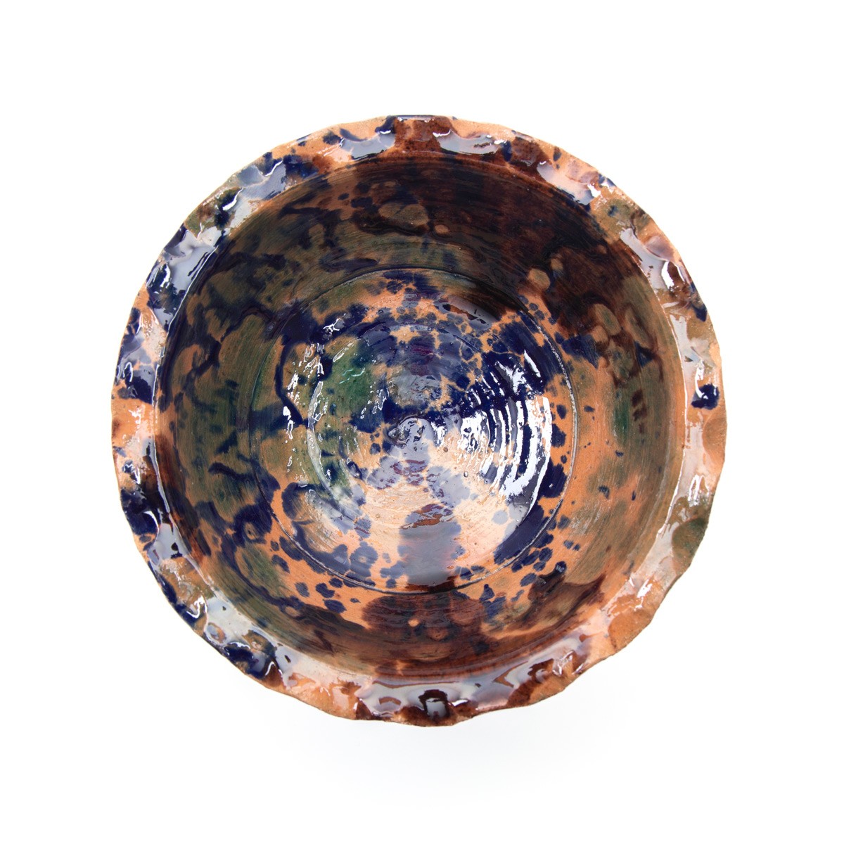 Ceramic Brown Footed Candy Bowl 3