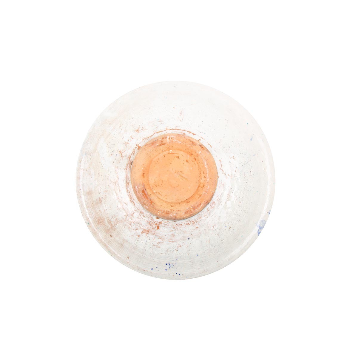 White Flat Fresh Fruit Ceramic Plate | Hand-Painted Traditional Patterned Plate 3