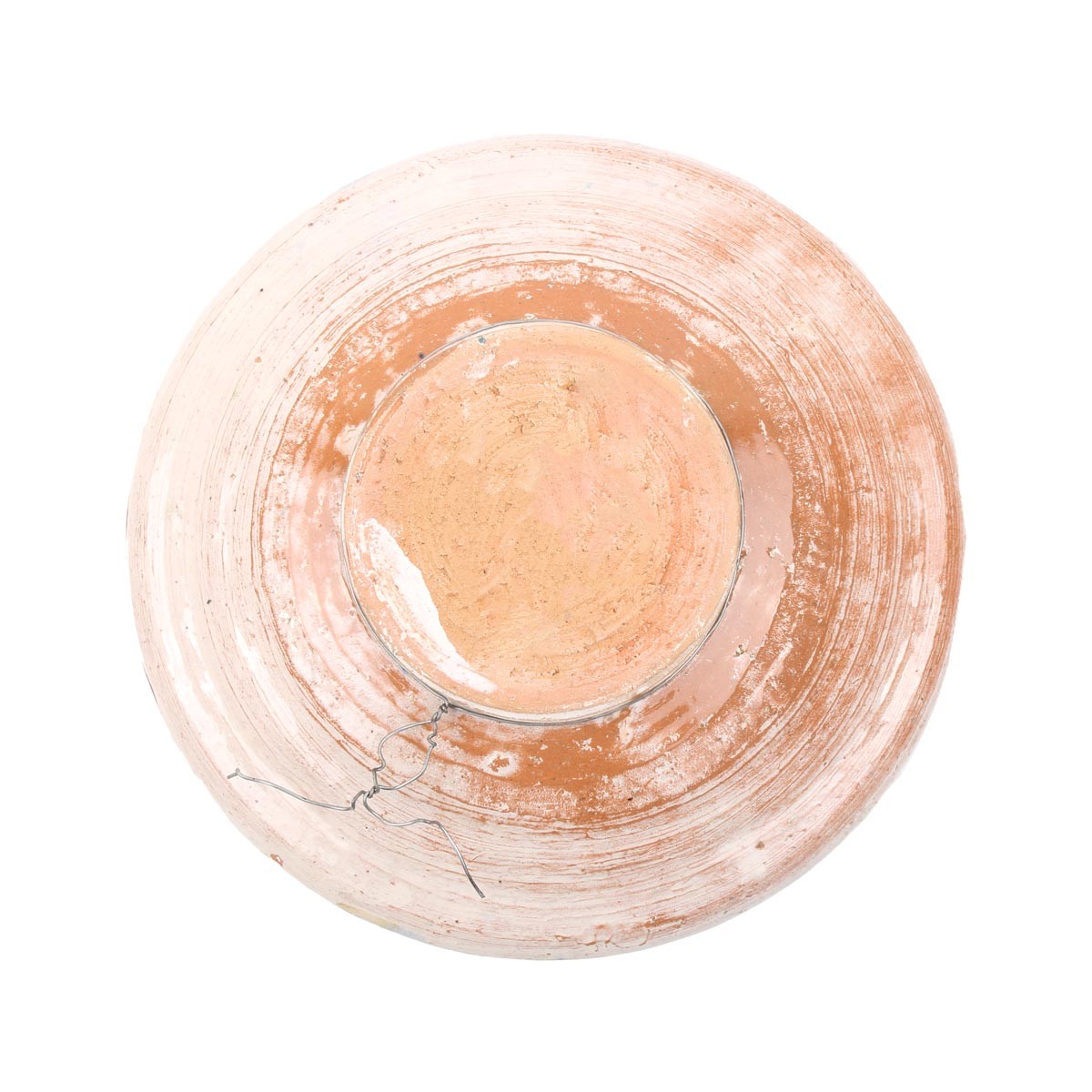 Off-White Ceramic Small Footed Plate | Petal Patterned Ceramic Plate 3