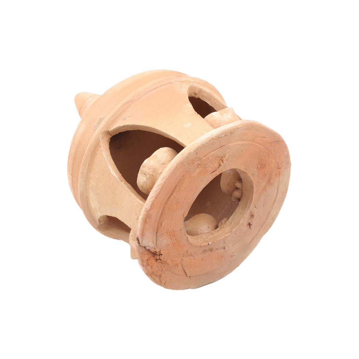 Brown Handmade Candle Holder | 5-in-1 Clay Candle Stand 3
