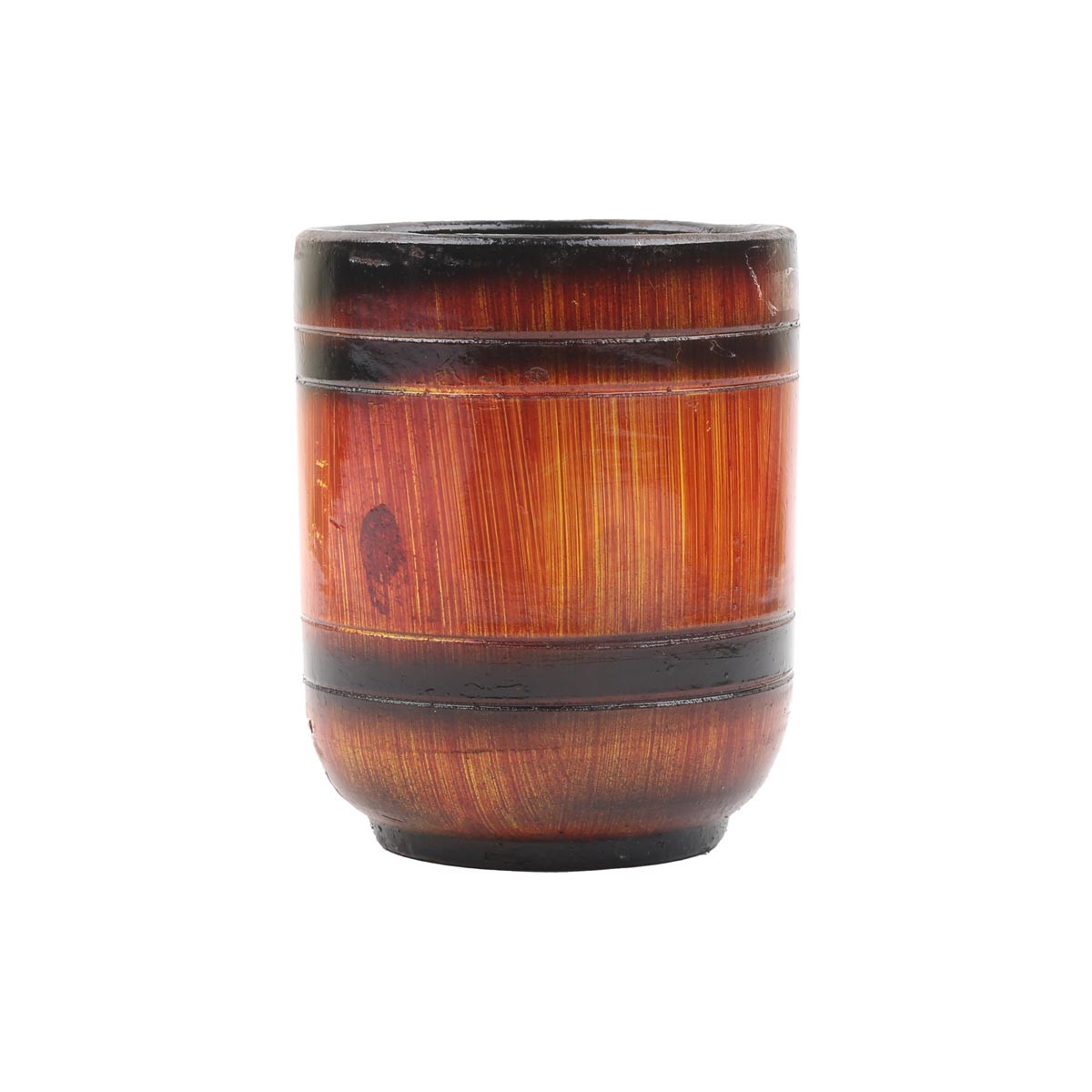 Black Shaded Ceramic Glass | Handmade Rustic Glass 1