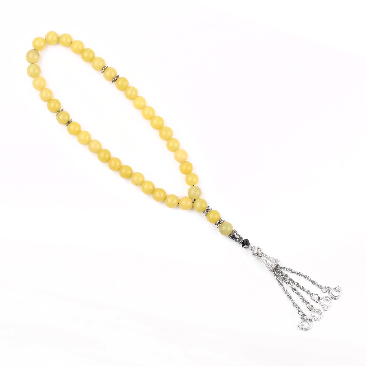 Shah Maqsood Yellow Bead Tasbih | Islamic Prayer Bead Tasbih 1