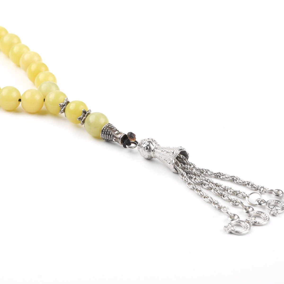 Shah Maqsood Yellow Bead Tasbih | Islamic Prayer Bead Tasbih 2
