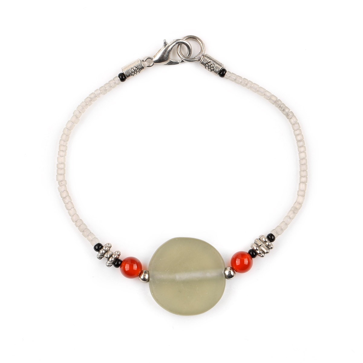 Jade & Agate Wrap Bracelet | Birthstone Bracelet 1