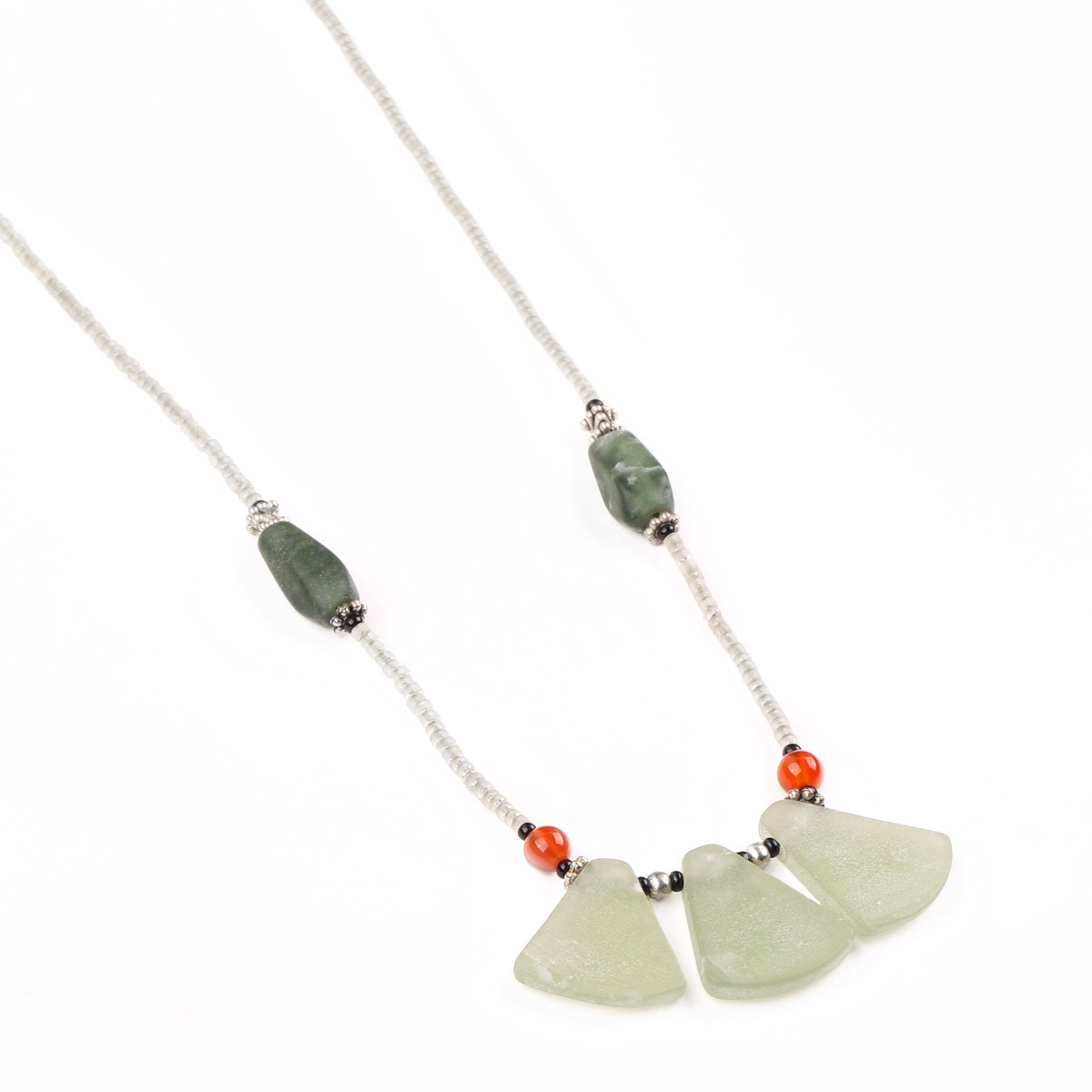 Multistone Drop Necklace | Gemstone Mala Set 2