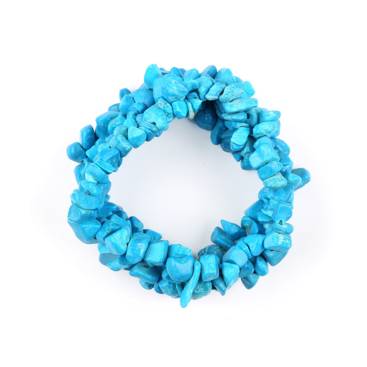 Blue Turquoise Set | Braided Choker With Hook Earrings and Bracelet 4