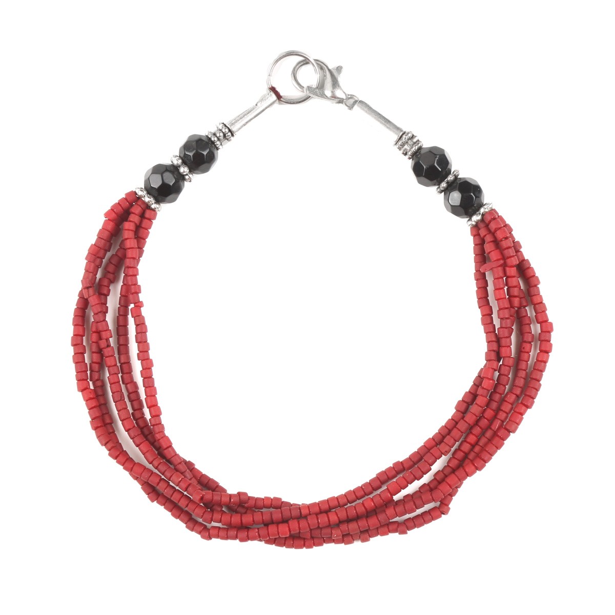 Agate Stone Jewelry Set | Multi-Layered Necklace With Bracelet 4