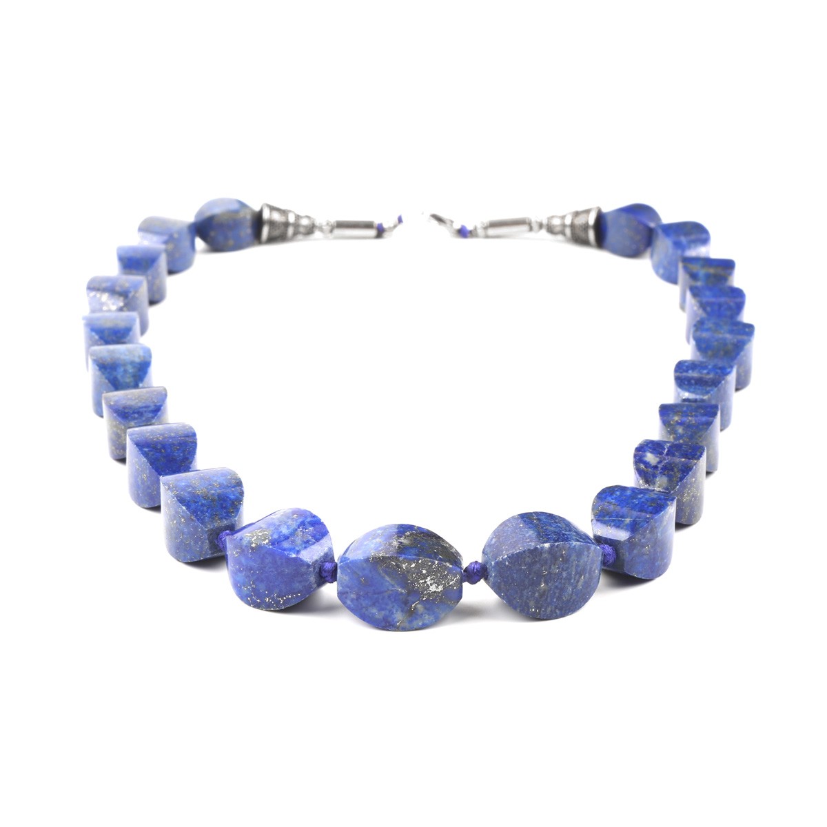 Lapis Drop Necklace | Beaded Pendant 2