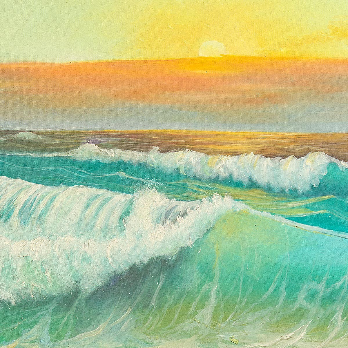 Water Waves Beautiful Painting 2