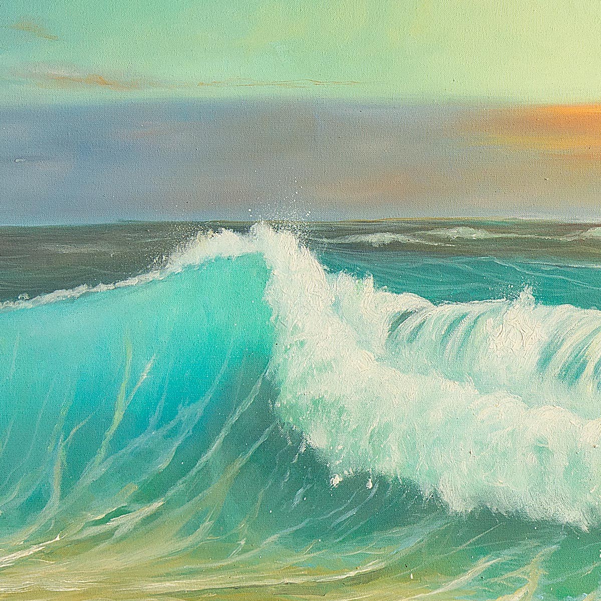 Water Waves Beautiful Painting 3