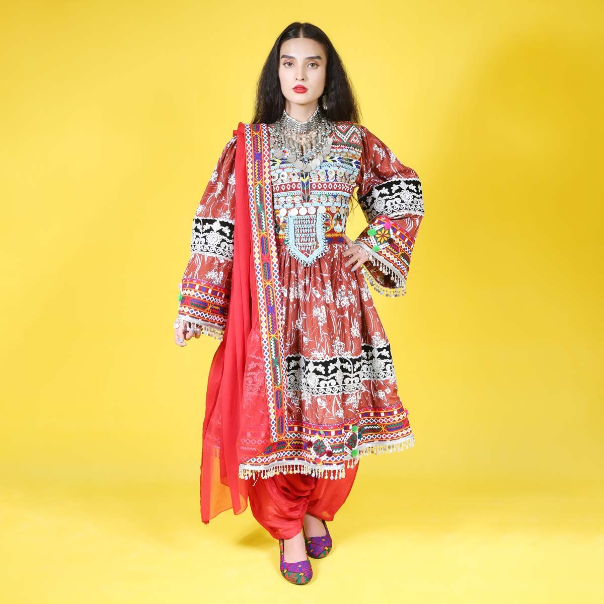 Beautiful Gande Afghani | Afghan Handmade Wedding Clothes 2