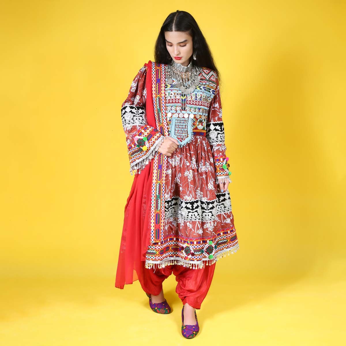 Beautiful Gande Afghani | Afghan Handmade Wedding Clothes 4
