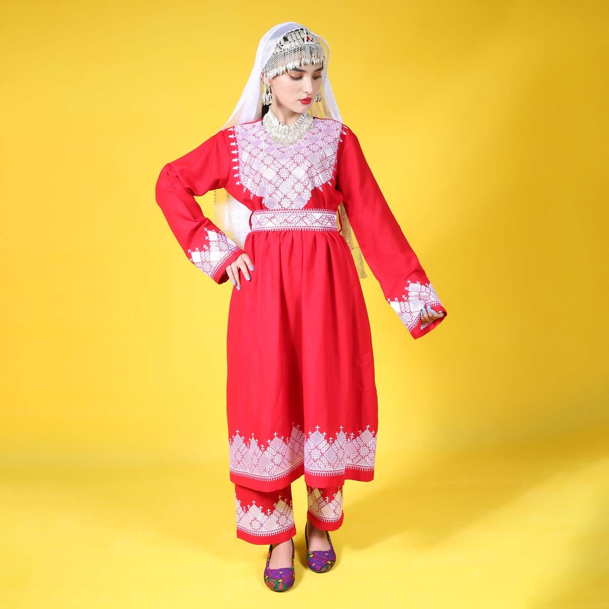 Hazargi Design Traditional Dress | Hand-embroidered Women Dress 1