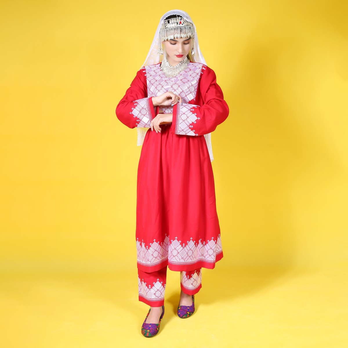 Hazargi Design Traditional Dress | Hand-embroidered Women Dress 2
