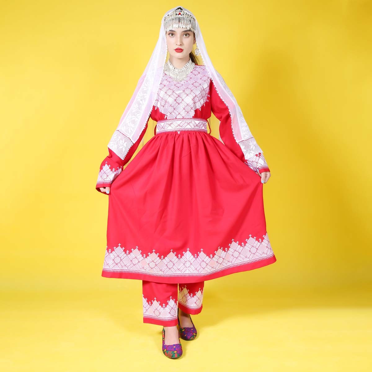 Hazargi Design Traditional Dress | Hand-embroidered Women Dress 4