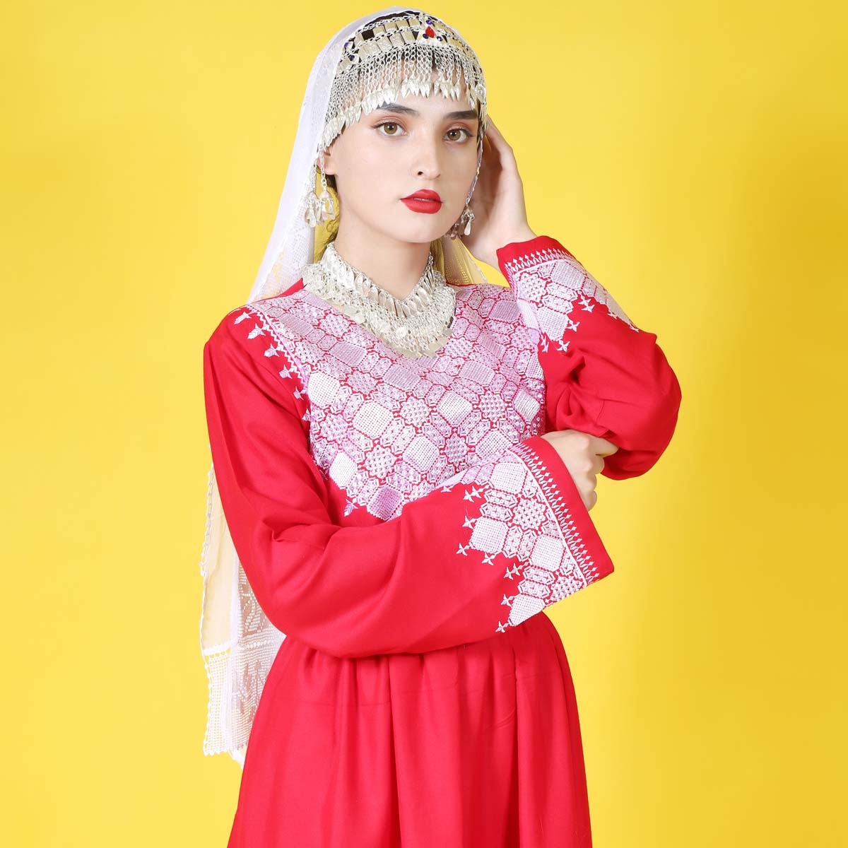 Hazargi Design Traditional Dress | Hand-embroidered Women Dress 5