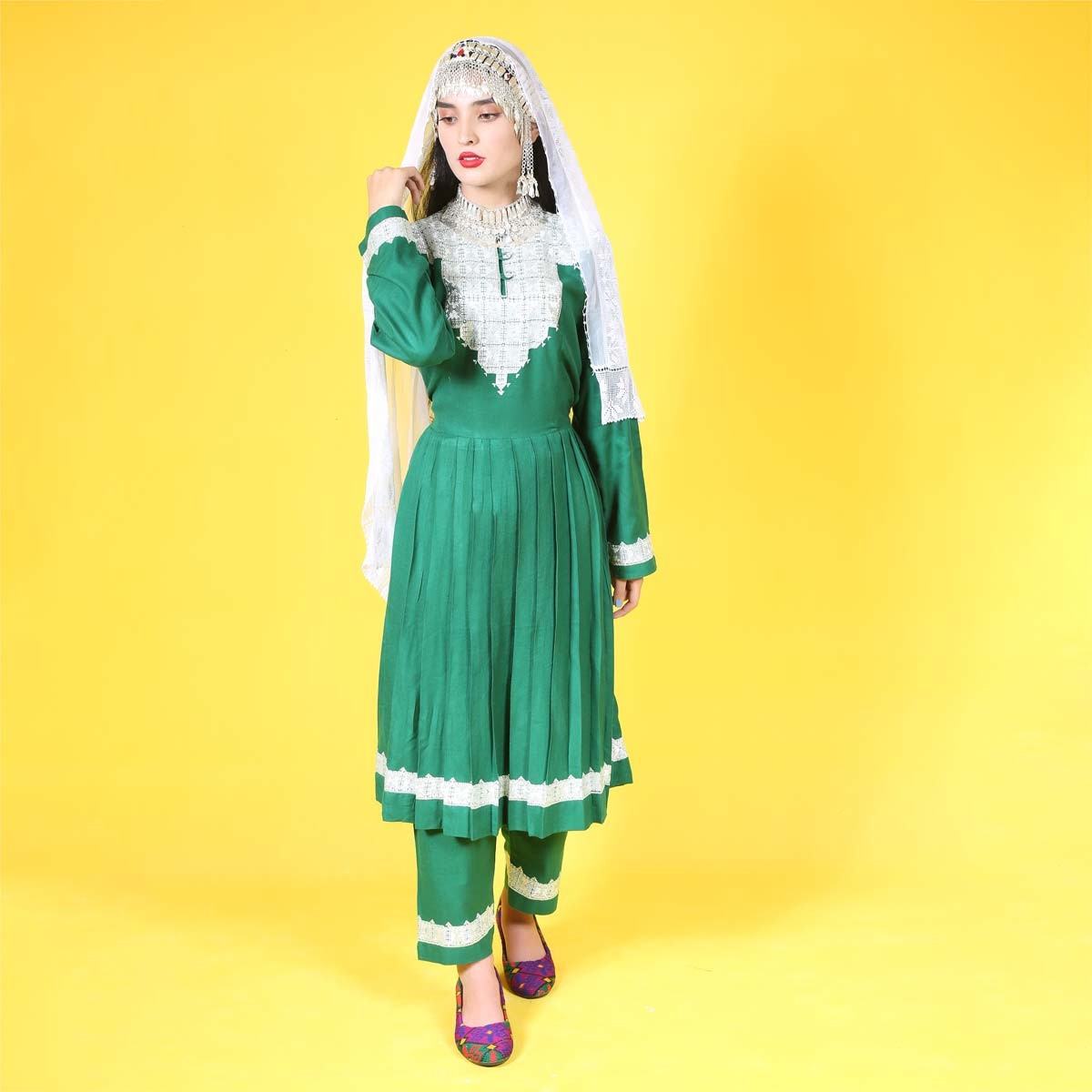 Hazargi Design Party Dress | Hand-embroidered Women Dress 1