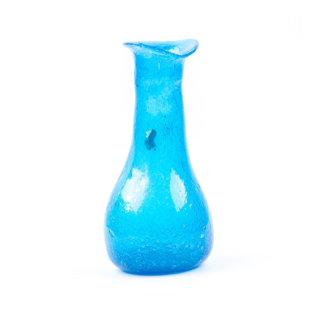 Blue Glass Flower Pot | Handmade Flower Rustic Vase 3