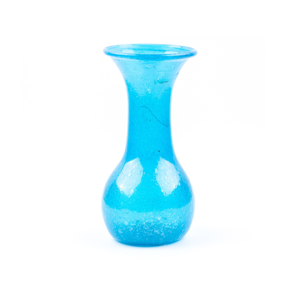 Glass Rustic Handmade Flower Pot | Blue Flower Vase 1